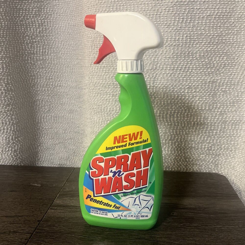 VTG Spray n Wash Laundry Stain Remover Spray 22 Fl Oz Full 1999 Made In USA Prop